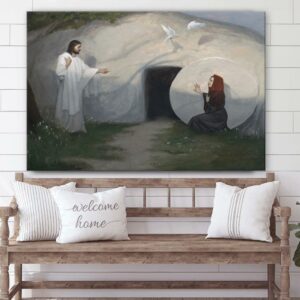 Woman, Why Weepest Thou Canvas Wall Art