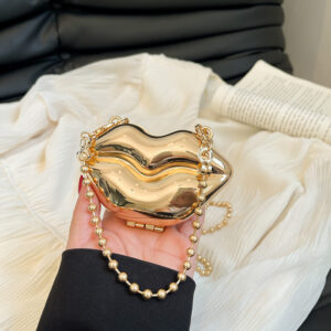 Alternative view of Personalized Lip Shape Shiny Shoulder Bag