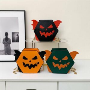 Women's Fashion Halloween Pumpkin-shaped Crossbody Shoulder Bag