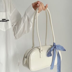 Alternative view of Ballet Style Bow Portable Silver Bag