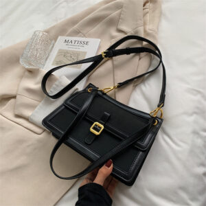 Alternative view of Western Style Bag Female Simple Solid Color Messenger