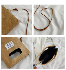 Alternative view of Crossbody Female Mini Mobile Phone Bag Japanese Simple One-shoulder Cute Bucket