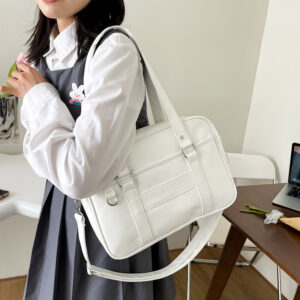 Alternative view of Uniform PU Crossbody Solid Color Single-shoulder Bag