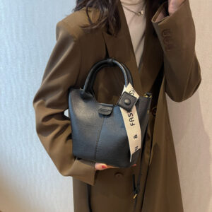 One-shoulder Crossbody Portable Bucket Bag