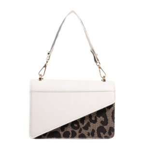 Alternative view of Metal Chain Leopard Pattern Small Square Car Stitching Solid Color PU