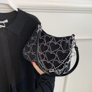 Alternative view of Women's Small Square Bag With Love Embroidery