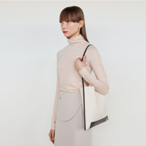 Retro One-shoulder Canvas Stitching Shopping Women's Bag