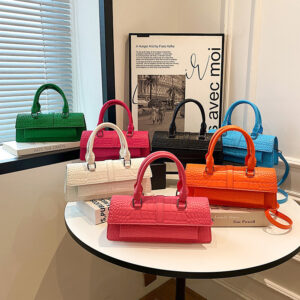 Alternative view of Fashion Crocodile Pattern Women's Small Square Bag