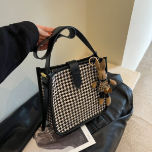 Alternative view of Trendy All-match Houndstooth Elegant Shoulder Bag