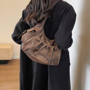 Retro Old Money Style With Fashion Shoulder Underarm Bag