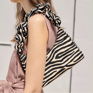 Vintage striped shoulder bag