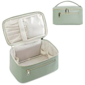 Alternative view of Women's Leather PU Cosmetic Bag Portable Large Capacity Multifunctional Waterproof