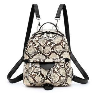 Python Pattern Female Bag Backpack All-Match Casual Bag
