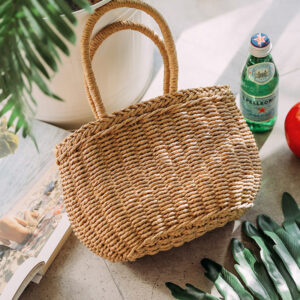 Alternative view of Fashion Simple Grass And Rattan Hand-Woven Bag