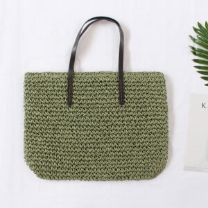 Alternative view of Spring New Beach Woven Straw Bag