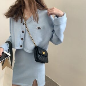 Alternative view of Transport Bead Golden Ball One-Shoulder Diamond Chain Bag