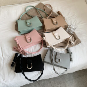 Alternative view of Braided rope messenger small square bag