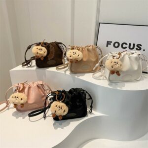 Alternative view of One Shoulder Retro Pleated Crossbody Bag