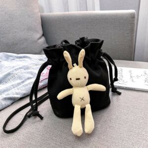 Cartoon canvas shoulder bag