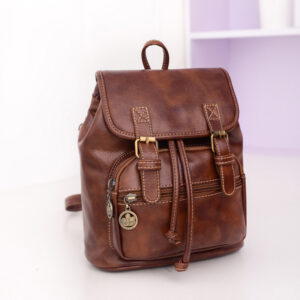 Alternative view of 2021 new Korean women college wind retro Pu shoulder bag leisure fashion female bag one generation