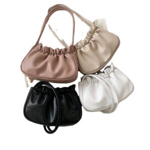Alternative view of Fashion Simple One-shoulder Fold Cloud Bag