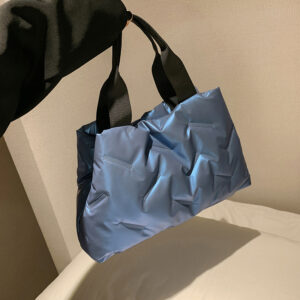 Simple Brightening Down Cotton Filled Tote Bag