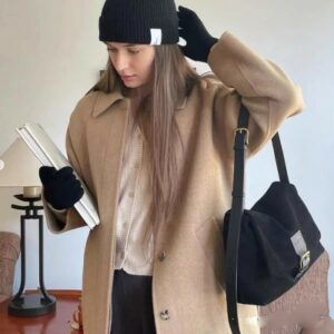 Alternative view of Vintage Temperament Suede One Shoulder Underarm Bag Everything Casual Crossbody
