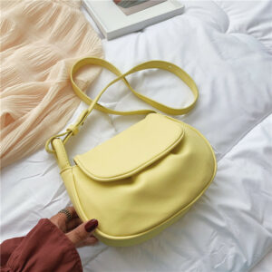Alternative view of Folded Cloud Bag Semicircle Crossbody Saddle Bag