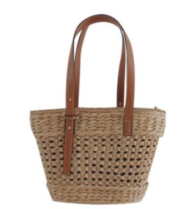 Alternative view of Hollow Handmade Zipper Woven Women's Bag