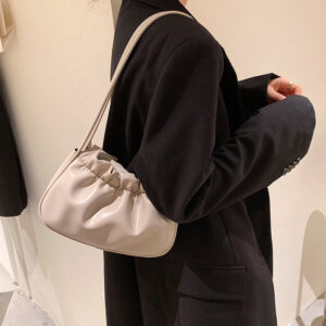 Fashion Simple One-shoulder Fold Cloud Bag