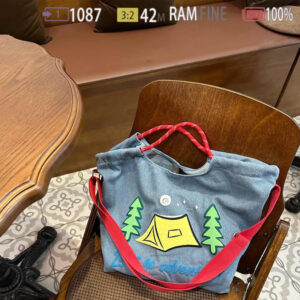 Alternative view of Artistic Simple Denim Crossbody Handbag