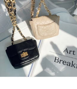 Mini diamond chain belt bag