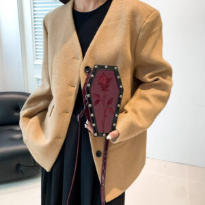 Gothic Style Halloween European And American Dark Personality Ghost Coffin Shoulder Bag