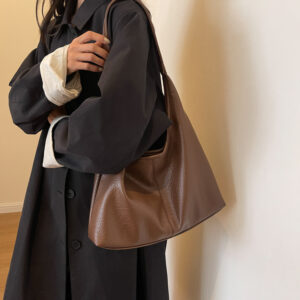 Alternative view of 2Pcs Handbags Large Capacity Bag Women Underarm Korean Style Soft Pu Leather Shopping Shouder Bags With Small Wallet