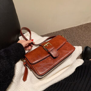 Alternative view of Women's Vintage Simple And Versatile Single Shoulder Crossbody Bag