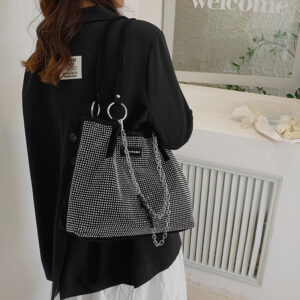 Alternative view of Fashion Shoulder Bag Women's Texture Full Diamond