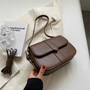 Alternative view of Simple Small Square Bag Personality Fashion Texture
