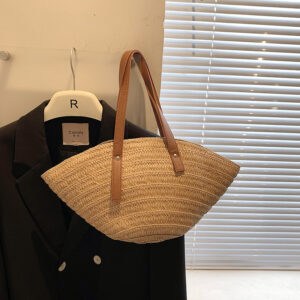 Alternative view of Beach straw hat woven handbag