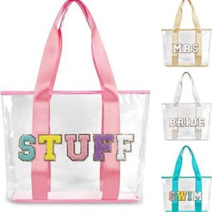 Alternative view of Transparent PVC Letters Wash Bag Good-looking Large Capacity