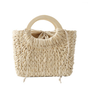 Alternative view of Women's Fashion Simple Handmade Straw Bag
