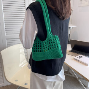 Alternative view of Women's Fashion Casual Wool Knitted Bag