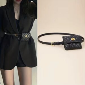Fashionable High-grade New Rhombus Belt Waist Bag