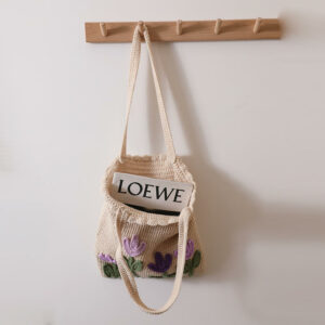 Alternative view of Tulip Handwoven Handheld Material Bag