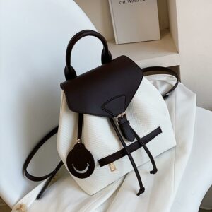 Bag Female Backpack Large Capacity Color Bump Student School Bag