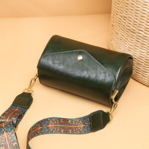 Alternative view of New Women's Crossbody PU Soft Leather Textured Large Capacity Lightweight Casual Shoulder Bag