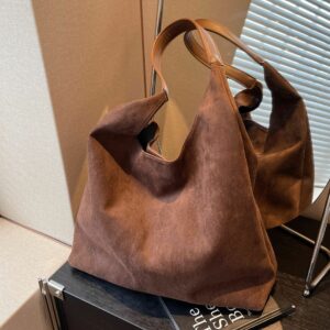 Alternative view of Retro Soft Suede Large Capacity Shoulder Bag
