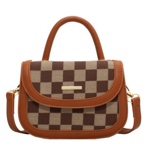 Alternative view of Women's Checkered Print Personality Daily Commuter Handbags