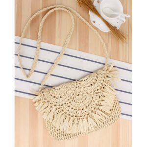 Alternative view of Woven Bag Casual Messenger Woven Bag Holiday Trendy Women's Beach Bag