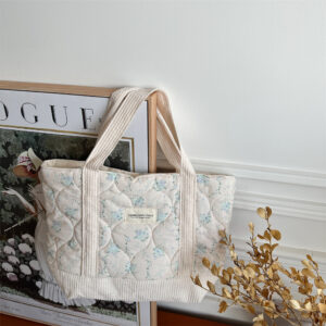 Quilted Patchwork Retro Flower Handbag Commuter