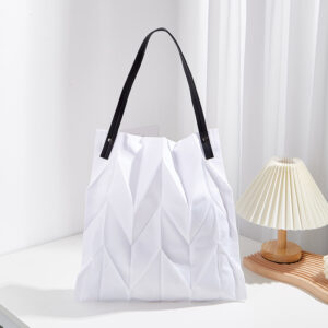 Alternative view of Pleated Shoulder Lightweight Folding Bucket Bag